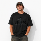 Jesus The Way The Truth The Life Cross Graphic Men's Christian T-Shirt