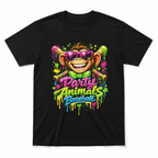 Party Animal Baseball Monkey Funny Sports Graphic T Shirt Men's Tee