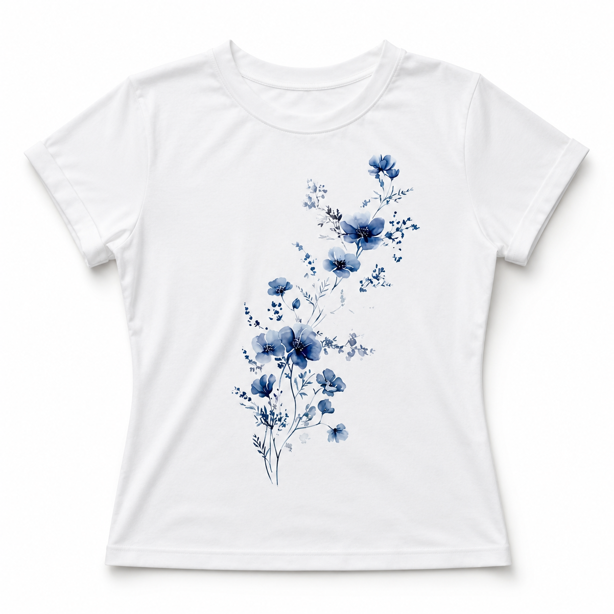 Women Floral Graphic T-Shirt Cute Flower Casual Crew Neck Short Sleeve Tee Top