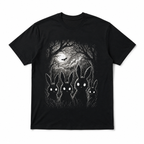 Creepy Rabbits Haunted Forest Gothic Horror Halloween Graphic Men's T-Shirt