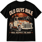 Old Guys Rule Respect the Rust Vintage Pickup Truck Men's T-Shirt