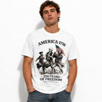 USA 250th Anniversary We The People Patriotic Men's T-Shirt 1776-2026