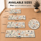 Kids Road Play Rug, Neutral Playroom Carpet, Montessori City Map Mat, Car Track Nursery Decor, Toddler Bedroom Area Rug, Montessori Rug