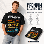 Due to Inflation Halloween Thanksgiving Christmas Funny Men's T-Shirt