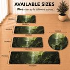 Jungle Waterfall Kitchen Mat Quick Dry Super Absorbent Non Slip Nature Decor