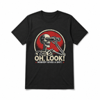 Oh Look Nobody Gives A Sh*t Skeleton T-Shirt | Funny Sarcastic Retro Tee