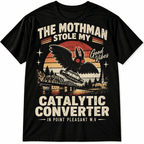 Mothman Stole My Catalytic Converter Funny Cryptid Men's T-Shirt
