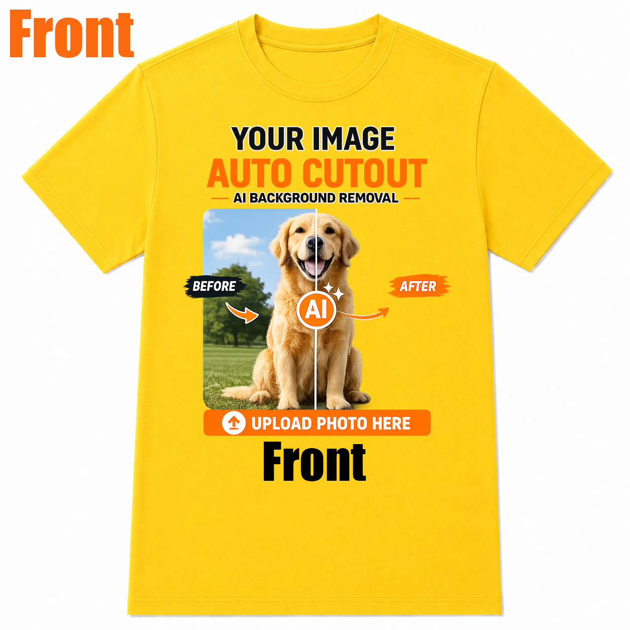 AI Background Remove Custom T-Shirt – Design Your Own Personalized Shirt