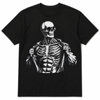 Skeleton Anatomy Graphic T-Shirt Men’s Gothic Horror Streetwear Tee