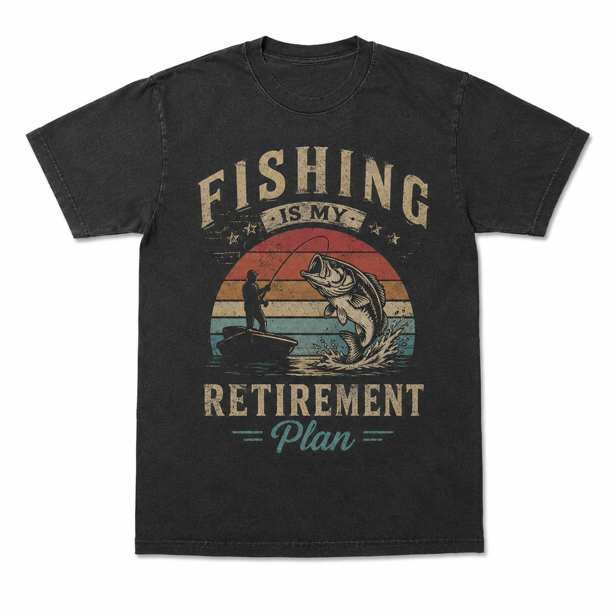 If I'm Not Fishing I'm Thinking About It Funny Fishing Graphic T Shirt Gift