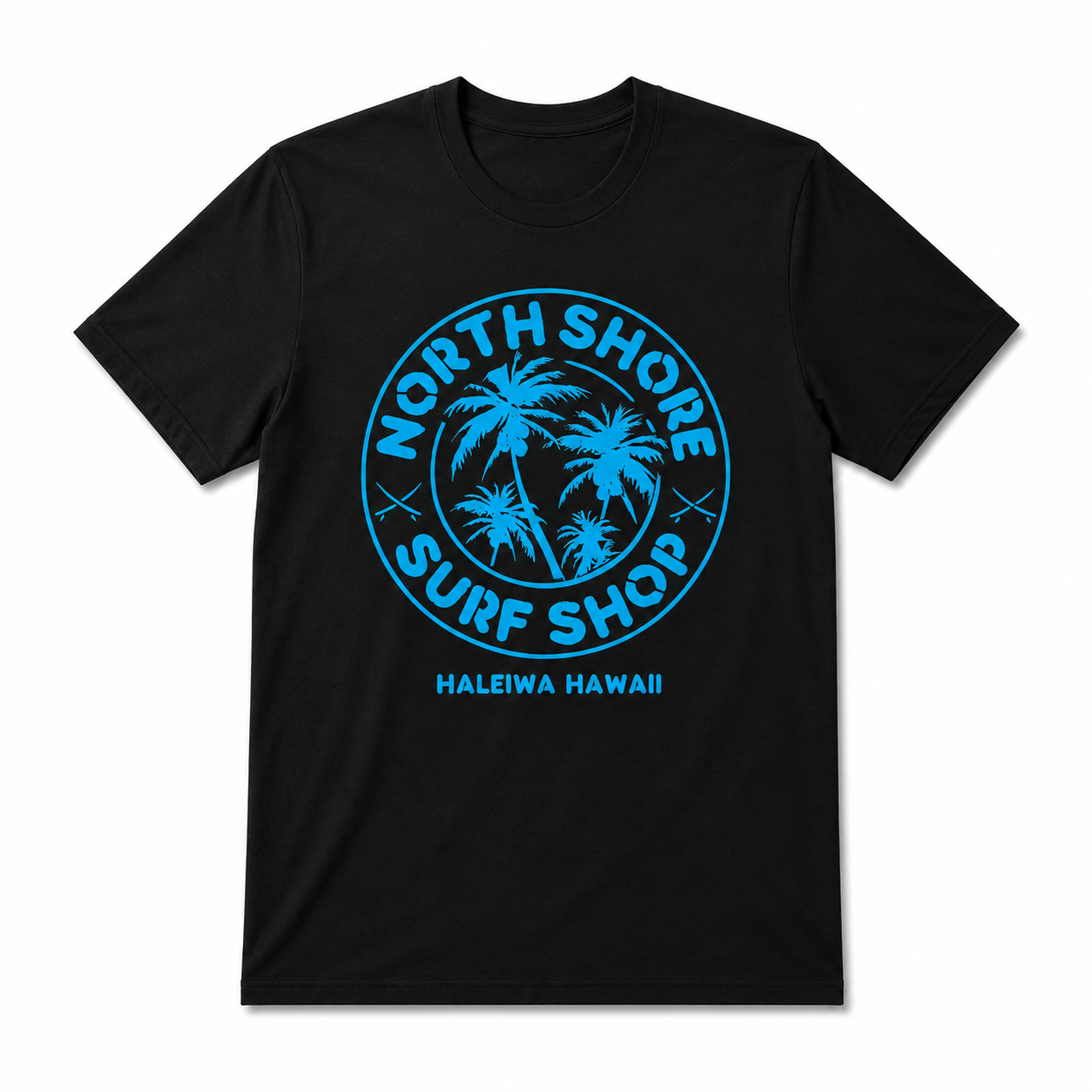 Retro Hawaiian Surf Beach Graphic Men’s T-Shirt Waikiki North Shore Style Tee