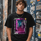 Tokyo Cyberpunk Vaporwave T Shirt Neon Japanese Retro Graphic Streetwear Tee