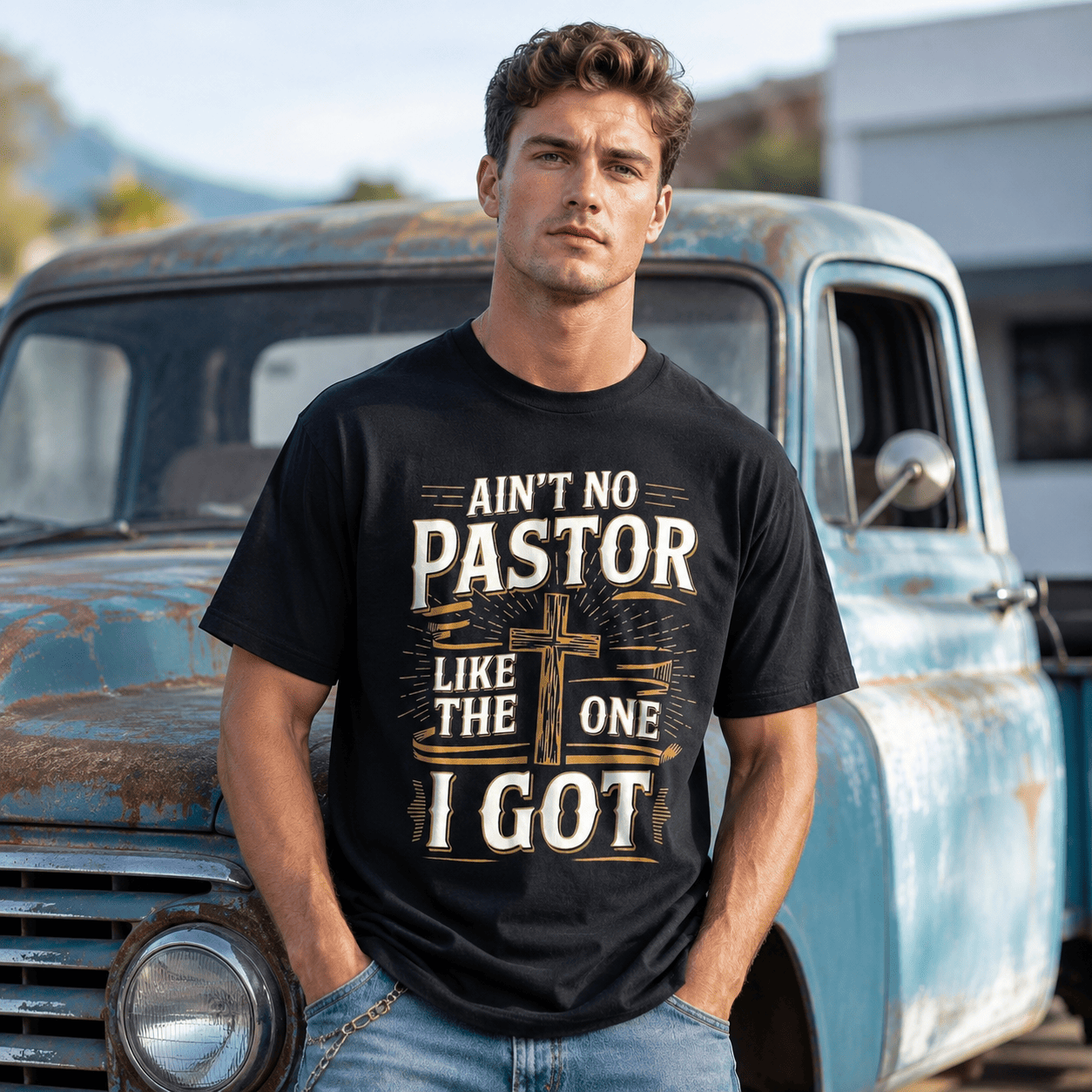 Aint No Pastor Like The One I Got T Shirt Funny Faith Graphic Gift Tee