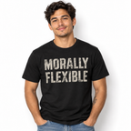 Morally Flexible Funny Sarcastic Quote Vintage Graphic Men's T-Shirt