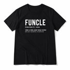 FUNCLE Funny Uncle Definition Graphic T-Shirt Cool Family Gift for Men