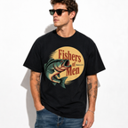 Fishers of Men Matthew 4:19 Bass Fishing T Shirt Christian Graphic Tee Gift