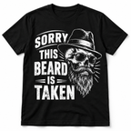 Sorry This Beard Is Taken Funny Bearded Skull Graphic Men's T-Shirt