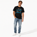 Funny Left Handed Quote Graphic T-Shirt Lefty Humor Novelty Tee for Men