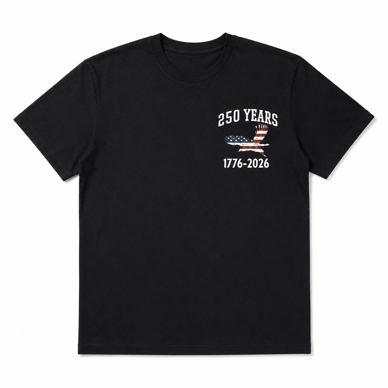 USA 250th Anniversary Flag T-Shirt 250 Years of Freedom Patriotic Tee