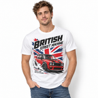 British Street Machine Classic Mini Racing Men's Graphic T-Shirt