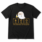 Boo Element of Surprise Funny Chemistry Ghost Halloween Men's T-Shirt