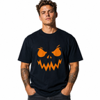 Scary Pumpkin Face Jack O Lantern Halloween Spooky Graphic Men's T-Shirt