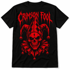 Crimson Fool Jester Skull Gothic Horror Dark Fantasy Men's T-Shirt