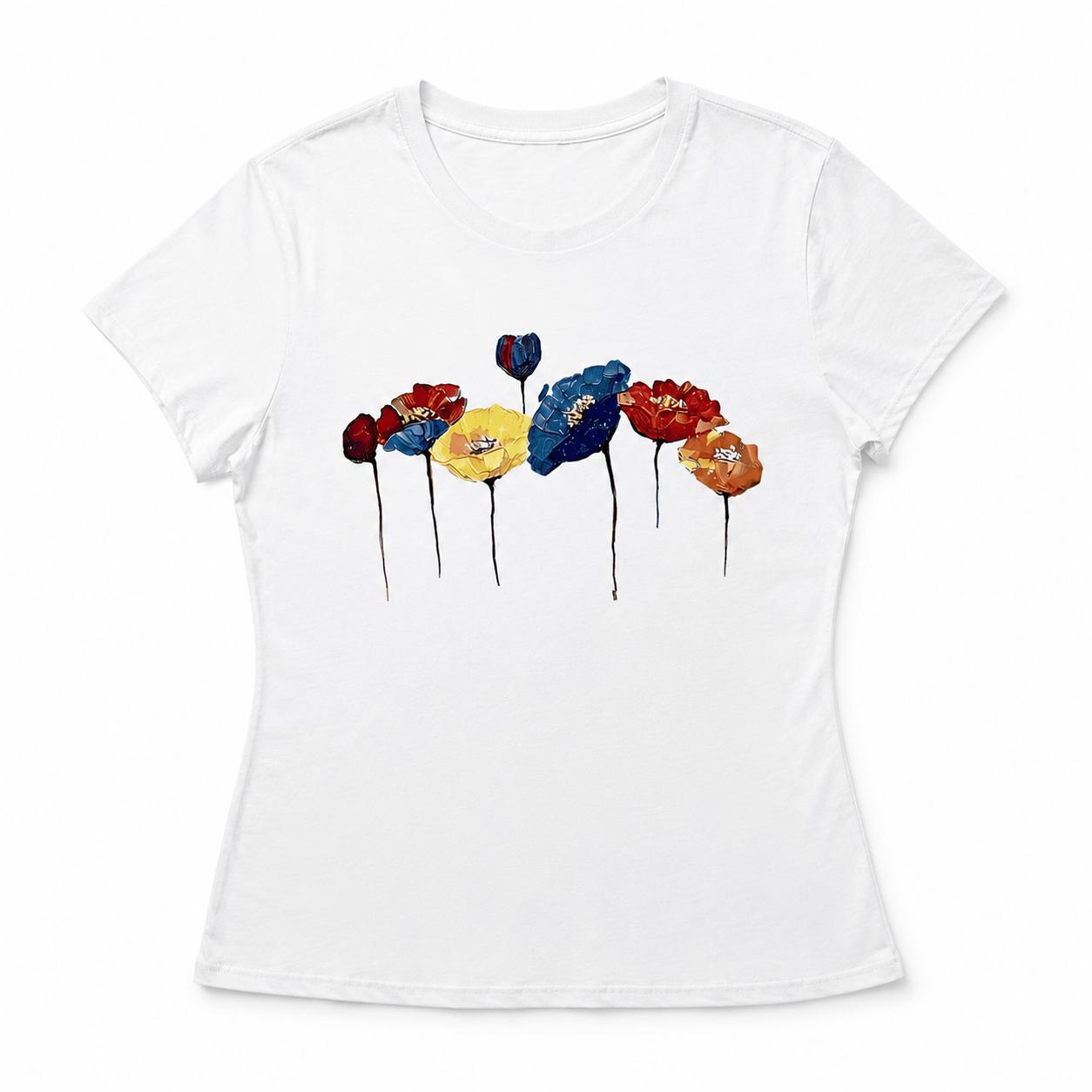 Impressionist Painted Wildflower Graphic Tee