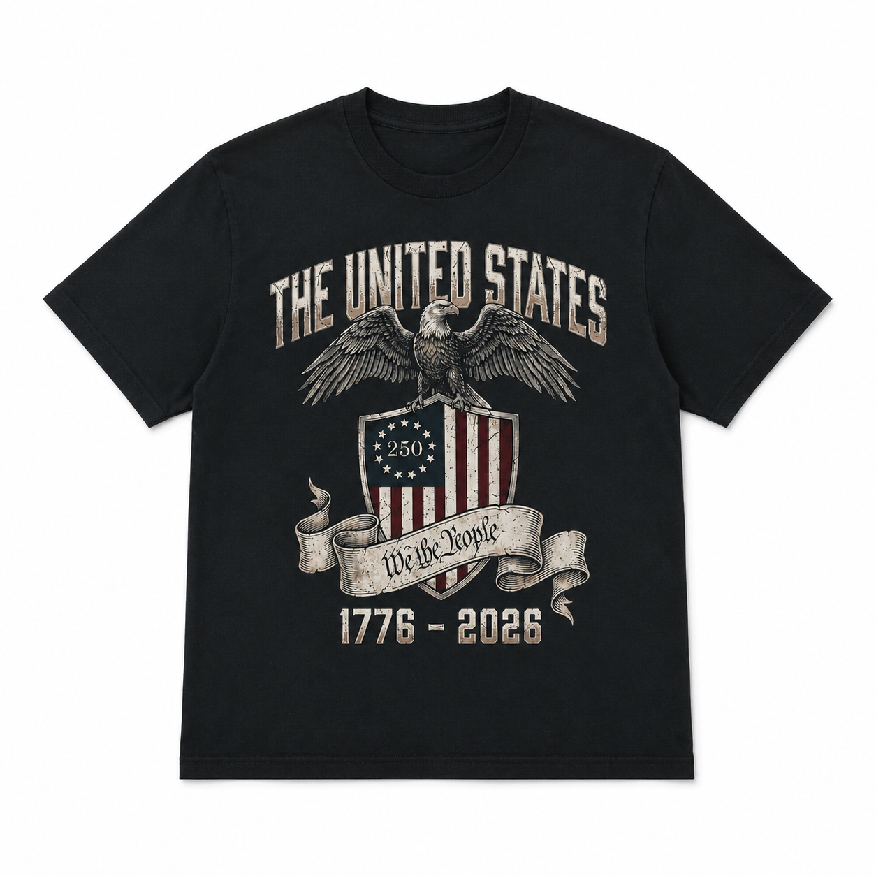 We The People 1776 2026 T Shirt USA 250th Anniversary Patriotic Graphic Tee