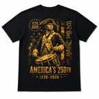 America's 250th Anniversary Revolutionary Soldiers Patriotic USA T-Shirt
