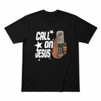 Call on Jesus Vintage Christian Faith Graphic T-Shirt Men's Religious Tee