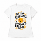 Women Be The Sunshine Graphic T-Shirt Short Sleeve Casual Round Neck Summer Tee