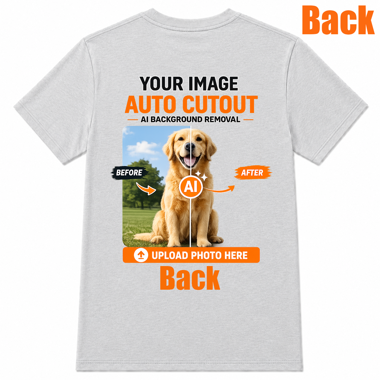 AI Background Remove Custom T-Shirt – Design Your Own Personalized Shirt