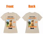 AI Background Remove Custom Women T-Shirt – Design Your Own Personalized Shirt