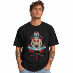Skeleton Gamer Gaming Chair Funny Video Game Halloween Men's T-Shirt