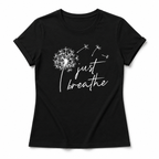 Just Breathe Dandelion T-Shirt | Minimalist Wellness Graphic Tee