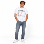 Men's Interest in Boobs Over Time Funny Graph Adult Humor Men's T-Shirt