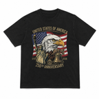 250 Years 1776 2026 T Shirt Eagle Liberty Bell Patriotic Anniversary Tee