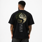 Yin Yang Tree of Life Graphic Tee - Japanese Zen Balance Aesthetic T-Shirt