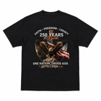 USA 250th Anniversary T Shirt 1776 2026 Eagle Patriotic July 4th Graphic Tee