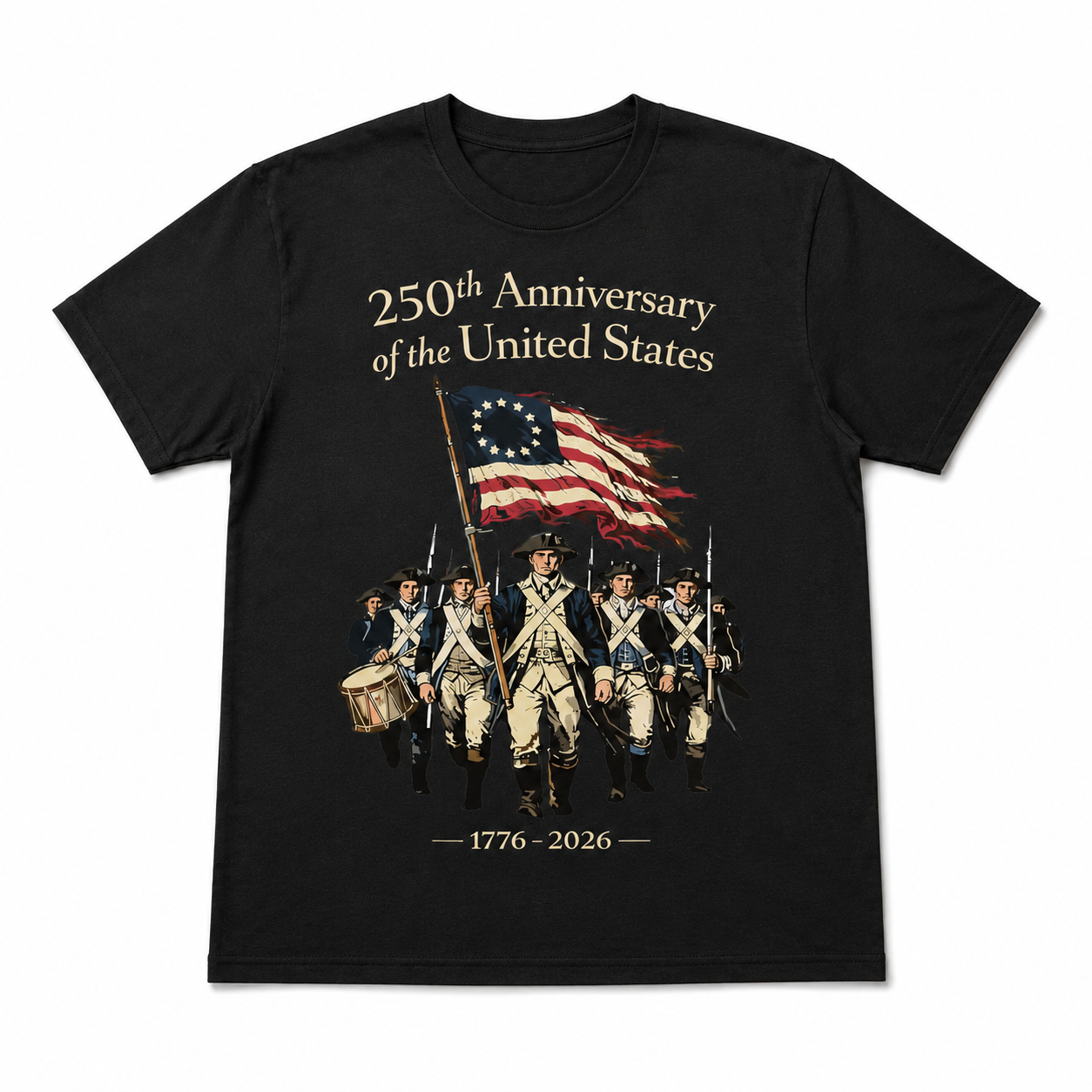USA 250th Anniversary We The People Patriotic Men's T-Shirt 1776-2026