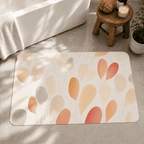Boho Fall Leaves Entryway Mat Quick Dry Super Absorbent Non Slip Autumn Decor