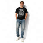 I Wanted to Go Jogging Proverbs 28:1 Funny Christian Men's T-Shirt