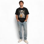Funny Cool Shih Tzu Iced Coffee Graphic T-Shirt Dog Lover Casual Street Tee