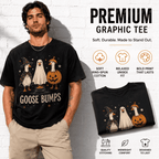 Funny Goose Bumps Halloween Ducks Ghost Pumpkin Witch Spooky Men's T-Shirt