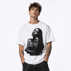 Men's Vintage Portrait Graphic T-Shirt Streetwear Cotton Tee