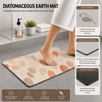 Boho Fall Leaves Entryway Mat Quick Dry Super Absorbent Non Slip Autumn Decor