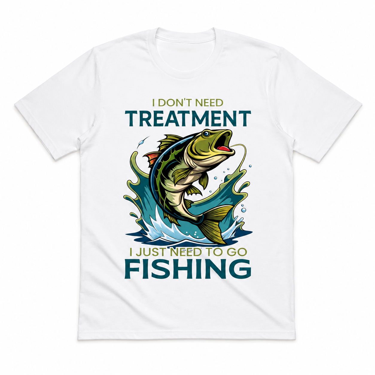 Fishing Rod Graphic T Shirt Fisherman Angler Outdoor Casual Tee Gift for Men