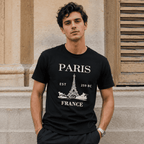Paris France EST 1598 Vintage City Graphic T-Shirt Travel Paris France Tee
