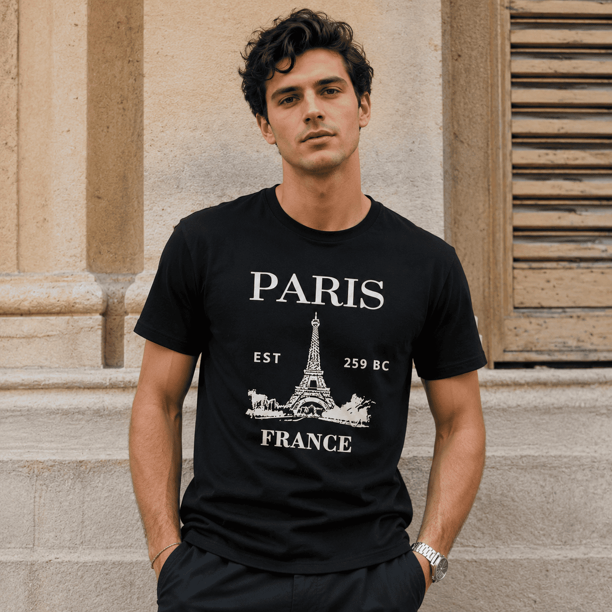Paris France EST 1598 Vintage City Graphic T-Shirt Travel Paris France Tee